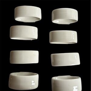 Maxwell Williams White Napkin Rings Set of 8